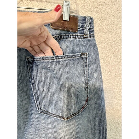 VTG Banana Republic Mens Jean 34X34 Straight Leg Blue Cotton Faded Pockets Denim - Picture 15 of 16